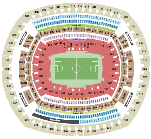 MetLife Stadium World Cup Seating Chart